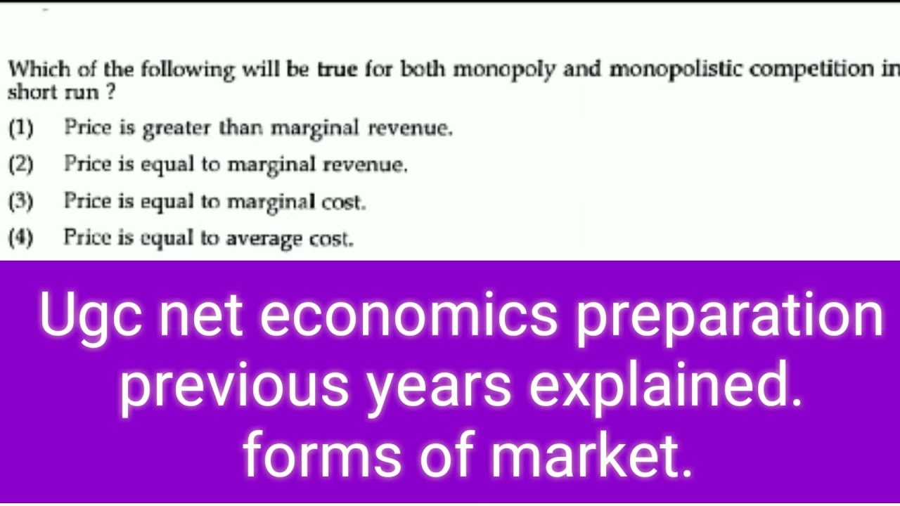 Ugc Net Economics Preparation | Previous Years Explained | Equilibrium ...