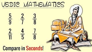 Fastest Way To Compare Fractions || Vedic Maths Tricks