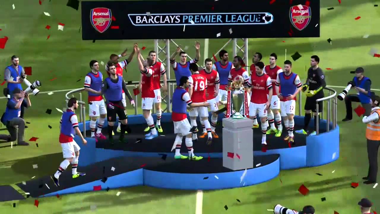 FIFA 14: Arsenal Win The Premier League - YouTube