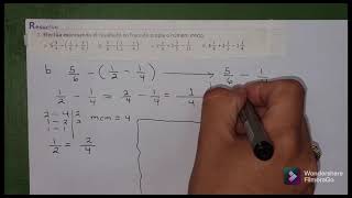 5.2 Suma y resta combinada de fracciones numeral 1 literal b