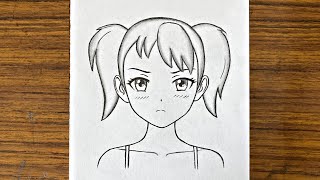 How to draw sad anime girl || Anime drawing tutorial || Easy drawing for girls step by step