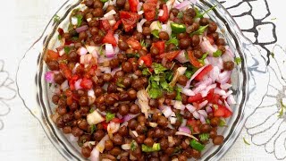 Black Chana Chaat Recipe By Cookie And Curry | Quick And Easy Recipe
