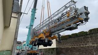 Montage Grue Potain Hup 28-22 - Accès chantier difficile