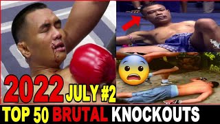 Top 50 MUAYTHAI•MMA•KICK•BOXING•KUN KHMER Knockouts👉JULY 2022 #2