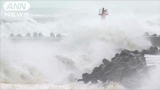 高い波に強い風・・・最接近の茨城県　避難所の設置も(16/08/30)