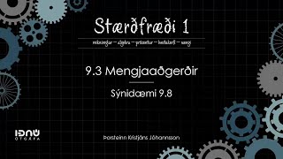 Sýnidæmi 9.8 - Mengi