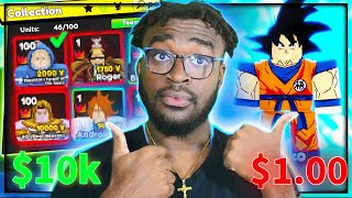 $1 VS $10,000 Anime Adventures Accounts Roblox