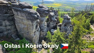 Kocie Skały | Kočičí skály | Skalne miasto Ostas | Skalní město Ostaš | Czechy Czerwiec 2023