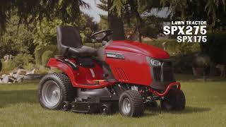 Snapper SPX275 / SPX175 Lawn Tractors with CentreCut™ mower deck.