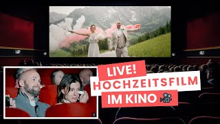 HOCHZEITSFILM IM KINO 🎥 - LIVE REACTION - CITY-ATELIER MÜNCHEN