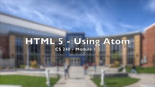 CS248 - Module 1.2: Using Atom