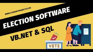 Election Software Application using VB.NET - SQL SERVER