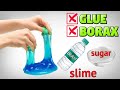 How to make a slime with water💦I tried to make slime/Slime making at home/No Glue No Borax Slime/DIY