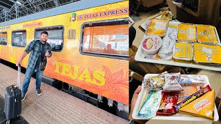 Tejas Express Executive Class Food Review || 2 years baad bhi itna acha Food \u0026 service || IRCTC food