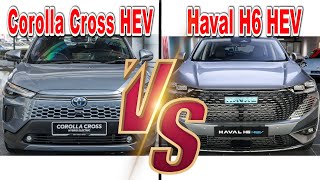 2025 Toyota Cross Hybrid vs GWM Haval H6