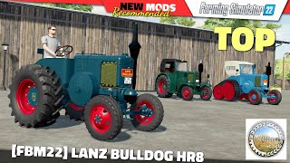 FS22 | LANZ Bulldog HR8 (by ls_oldtimer) - Farming Simulator 22 New Mods Review 2K60