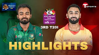 Highlights | Bangladesh vs Zimbabwe | 3rd T20i | T Sports