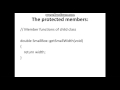 c++ Tutorial- class Access Modifiers protected Members  In C++