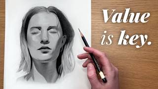 How to Improve your Shading with better Values – My Tips for Building up Portrait Drawings