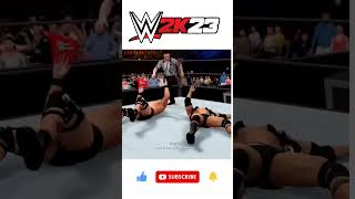 WWE 2K23 THE ROCK BOTTOM 🔥 SUBSCRIBE NOW ❤️ #shorts #ytshorts