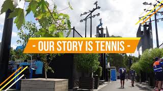 ⁴ᴷ Australian Open 2022 SIGHTS sounds SUMMER of tennis | CourtSide Alley - Melbourne Park
