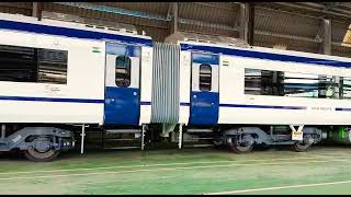 New Vandhe Bharath Train for Western Railways from Chennai ICF Rollout #shorts