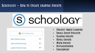 Schoology - Creating Grading Groups