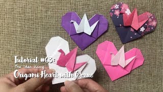 How to DIY Origami Heart with Crane? | The Idea King Tutorial #63