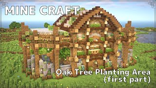 【マイクラ建築】苗木自動回収のオークの植林場の作り方(前編)【Minecraft】