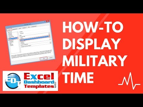 How-to Display Military Time in Excel How-to Display Military Time in Excel