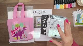 Birthday Bash Craft Along Day 1-Darling Dinos and One More Year