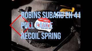 Robin Subaru EH41 Pull Cable and Recoil Spring Replacement