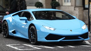 Baby Blue Lamborghini Huracan, LP610-4