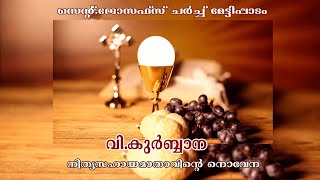 ദിവ്യബലി,നിത്യസഹായമാതാവിൻ്റെ നൊവേന | Syro Malabar Holy Mass at St.Joseph's Church Mettipadam