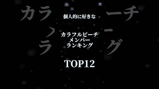 【からぴち】個人的に好きなからぴちメンバーランキングTOP12（テンプレ使用）#からぴち#カラフルピーチ#じゃぱぱ#のあ#たっつん#ゆあんくん#シヴァ#どぬく#うり#えと#ヒロ#なおきり#もふ#るな