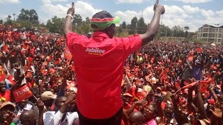 DP William Ruto leads Jubilee party leaders for a mega rally in Bomet