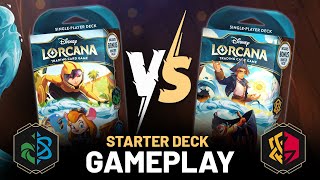 Azurite Sea STARTER DECK GAMEPLAY | Disney Lorcana