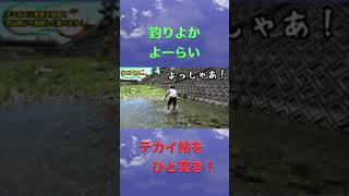 おじさん達が川で○○を突く！【釣りよか切り抜き】＃shorts