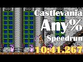 (Former WR) Castlevania Any% Speedrun in 10:41.267