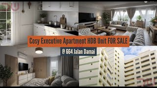 FOR SALE, Cozy Executive Apartment HDB Unit @ 664 Jalan Damai