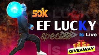 FREE FIRE LIVE 50K SPECIAL GIVEAWAY| FF LIVE CUSTOM |#gyangaming #lokeshgamer #freefirelive