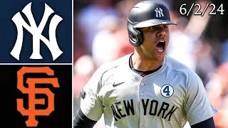 New York Yankees @ San Francisco Giants | Game Highlights | 6/2/24