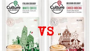 Culture blends choco mocha vs white coffee