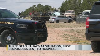 Three dead, 18 first responders taken to the hospital after possible hazmat situation in Mountainair
