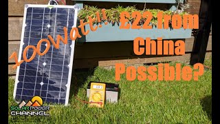 100 Watt Solar Panel. £22 Chinese. Really?