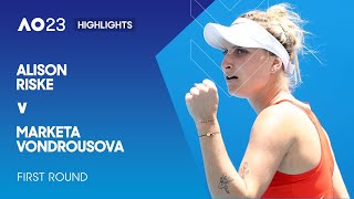 Alison Riske v Marketa Vondrousova Highlights | Australian Open 2023 First Round