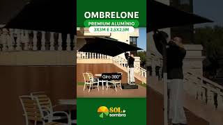 Ombrelone Premium 3x3 Giro de 360º