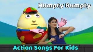 Humpty Dumpty Sat on a Wall Song | Action Songs For Kids | Nursery Rhymes With Actions | Baby Rhymes