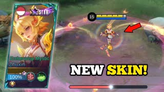 ZHUXIN STARLIGHT SKIN IS HERE!‼️ (emberwisp mystic!😱) | ZHUXIN BEST BUILD -MLBB🔥