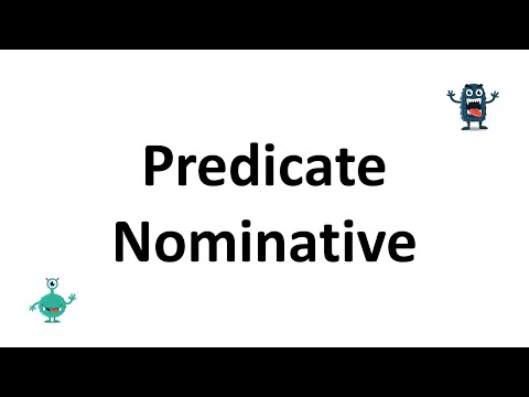 What does predicate nominative mean?